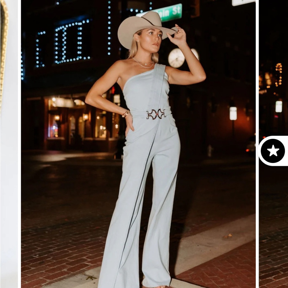 Light denim jumpsuit
